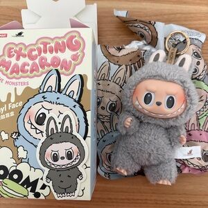 Pop Mart Exciting Macaron Labubu "Sesame Bean"